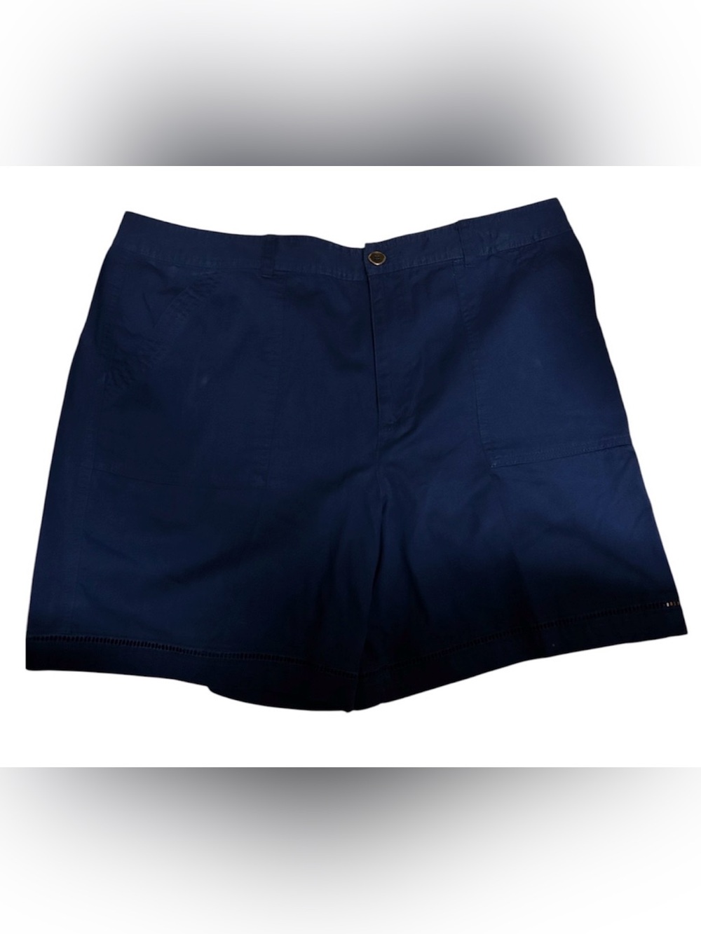 Northern Reflections Navy Blue Casual Button Up Shorts